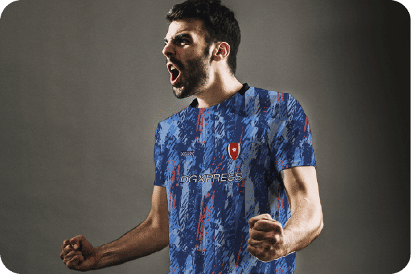 Impressão por sublimação feita em camiseta esportiva