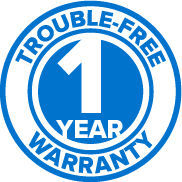 2 Year Trouble-Free Warranty