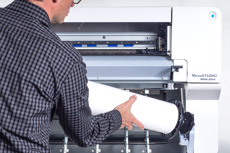 Load machine with paper