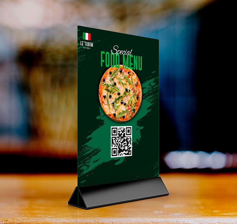 Menú de Restaurante Impreso con la BF-16