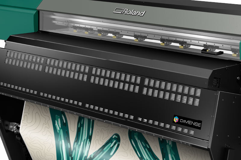 DA-640 printing embossed graphics Demostración de la tecnología de alta definición para las impresiones texturadas de la DIMENSE™ DA-640.