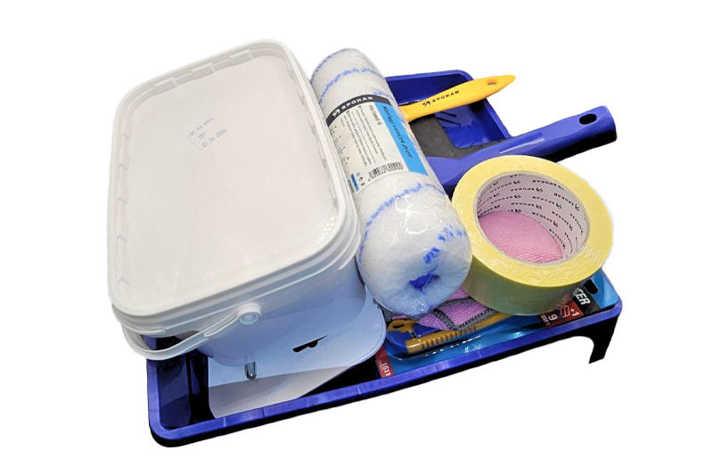 Juego de 10 herramientas de recubrimiento de paredes que conforma el kit DS-KIT-WAL