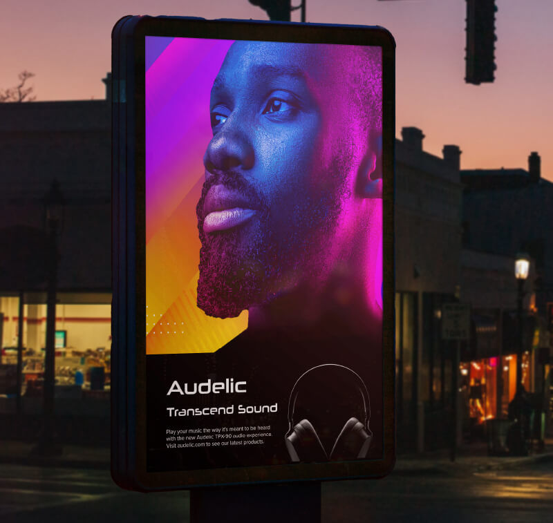 TrueVis LG-640 print on backlit sign