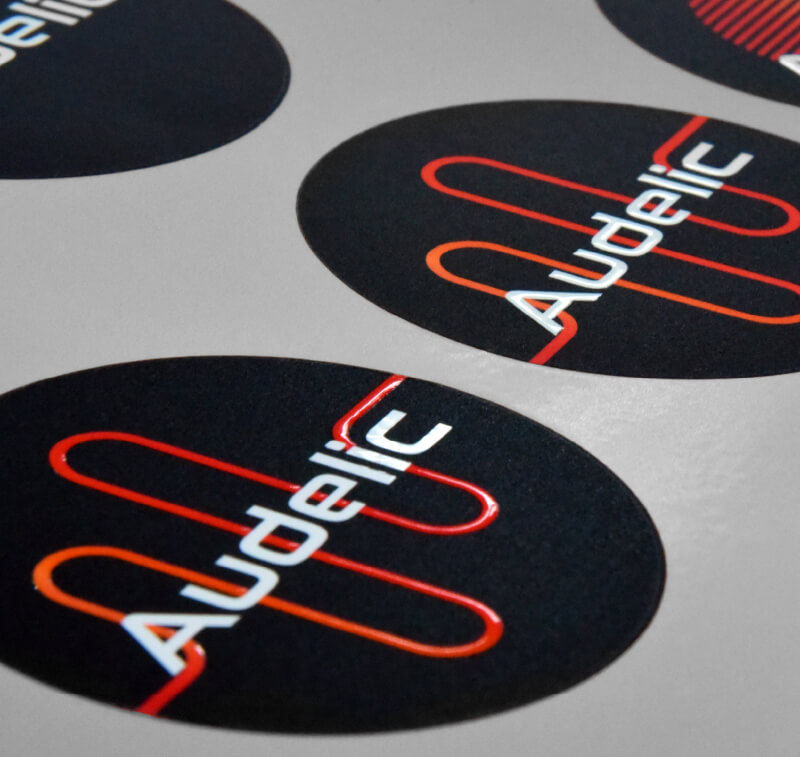 Stickers and labels printed on the TrueVis LG-640