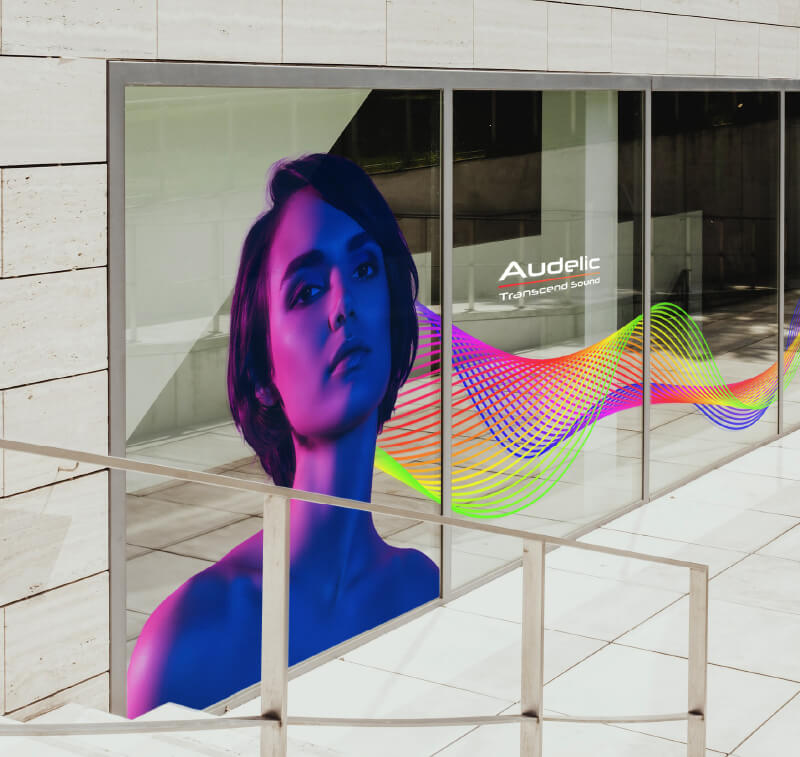 Image of window graphics printed with TrueVis LG-640