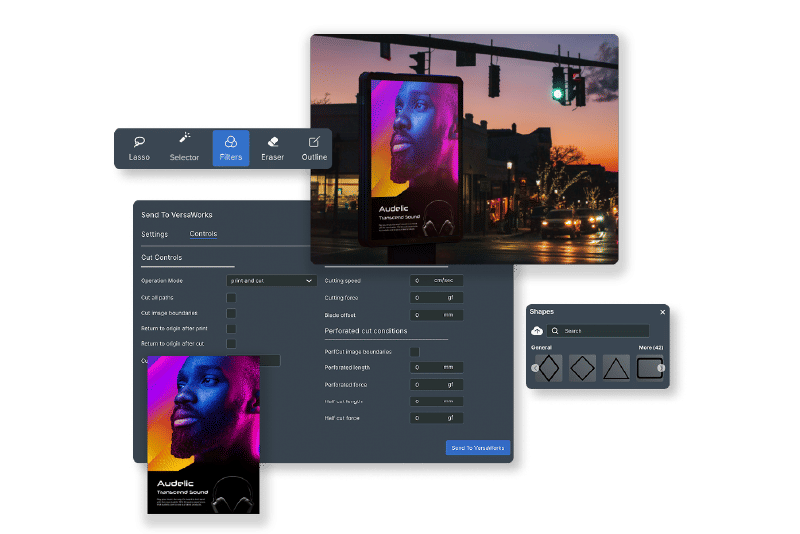 Interfaz de Usuario Intuitiva de Roland DG Connect Design