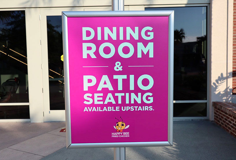 Outdoor Dining Printing Signage