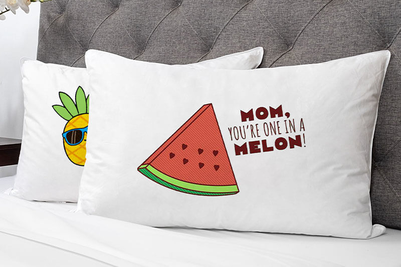 Print on outlet demand cushions