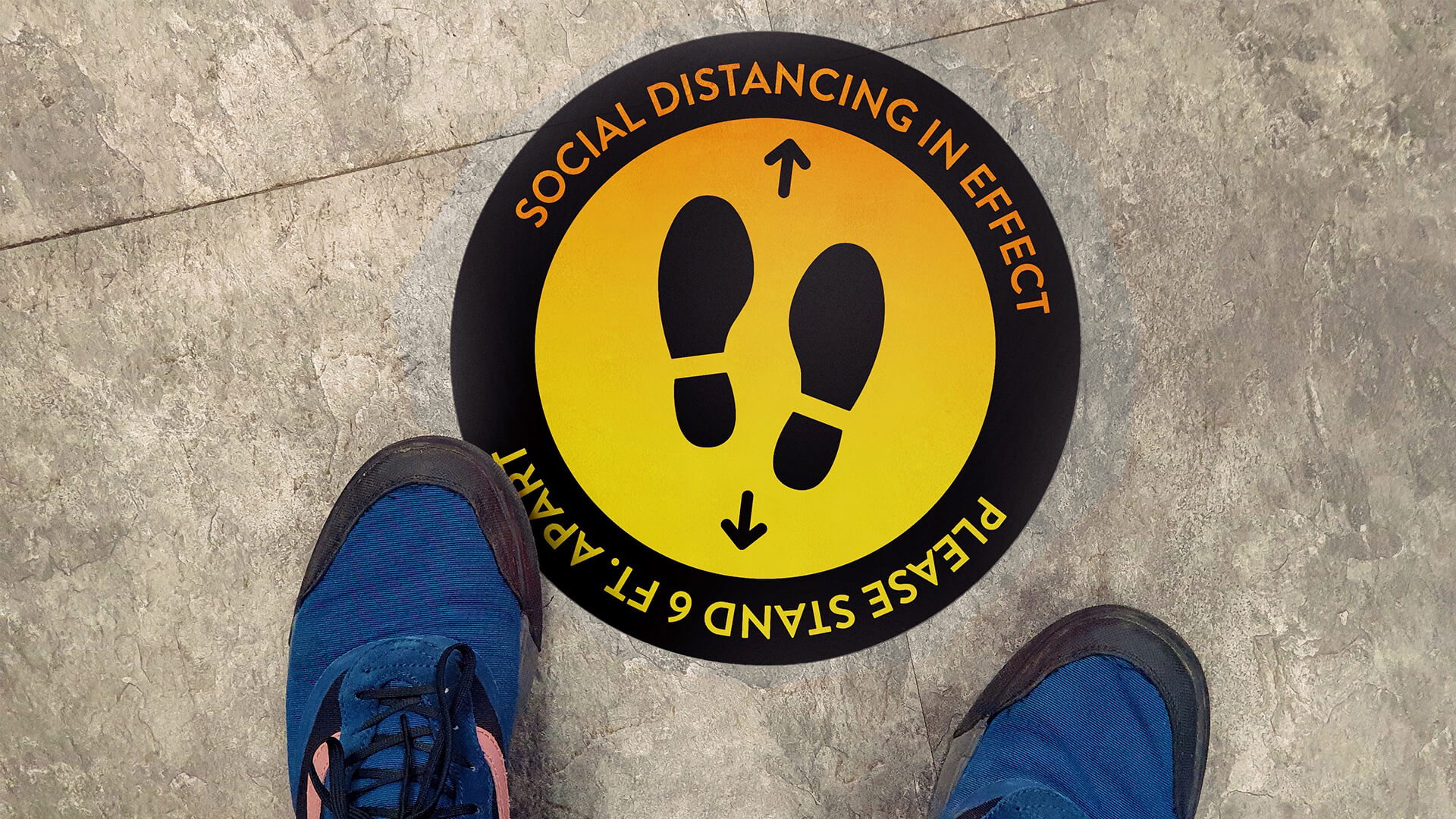 Gráfico de Piso para Distanciamiento Social