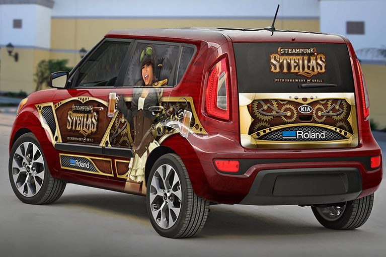 Auto restyling vehicle graphics