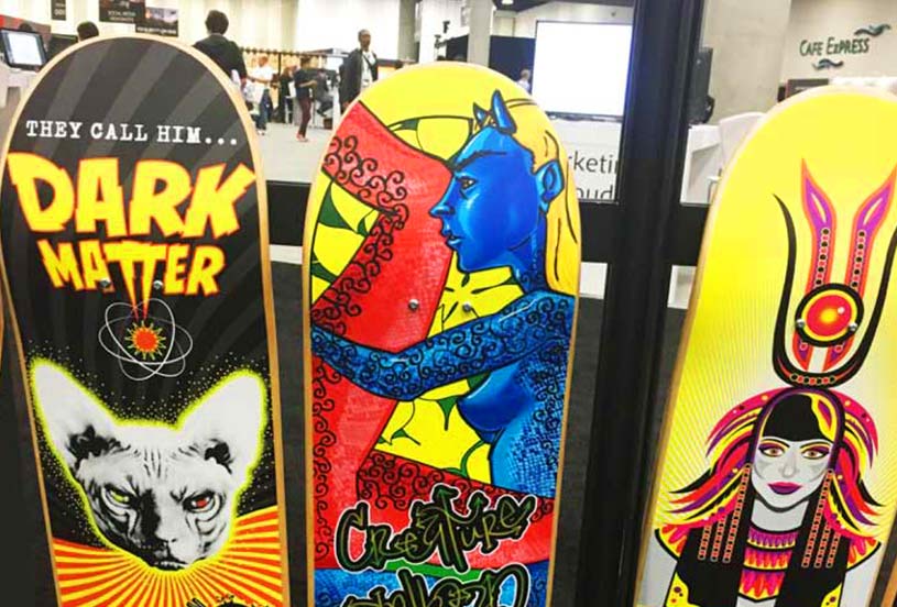 Skateboards, Snowboards y Surfboards - Aplicaciones sobre Madera