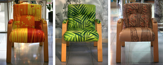 Sublimación en textiles para sillas