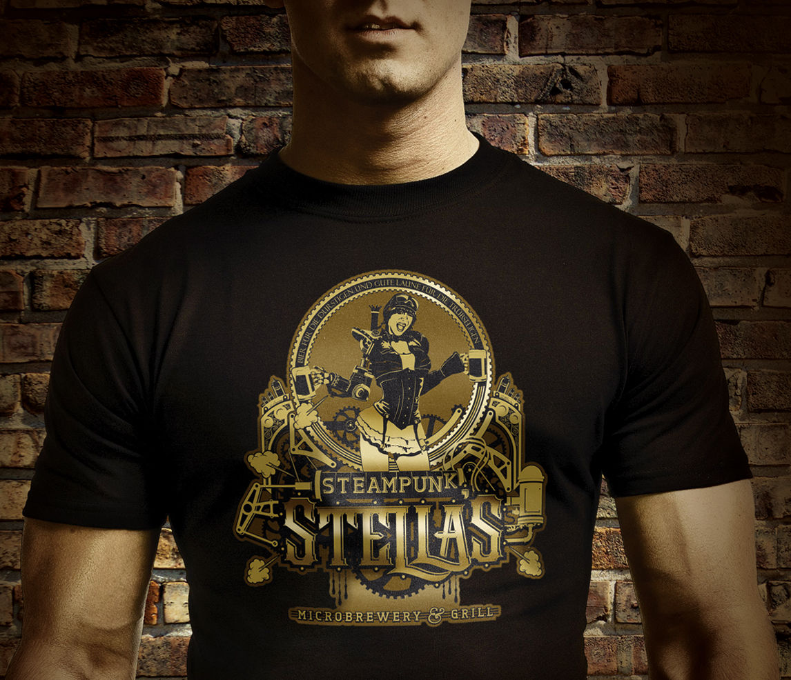 Camiseta de Stella Steampunk impresa con la BN-20