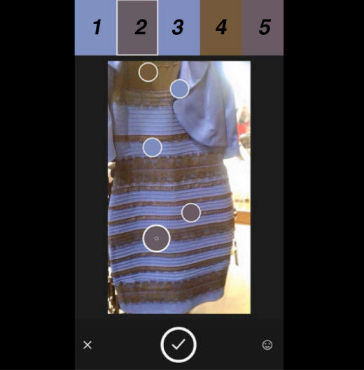 Color de vestido según Adobe® Photoshop®
