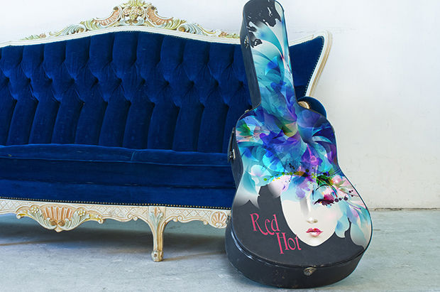 flatbed printing guitar case