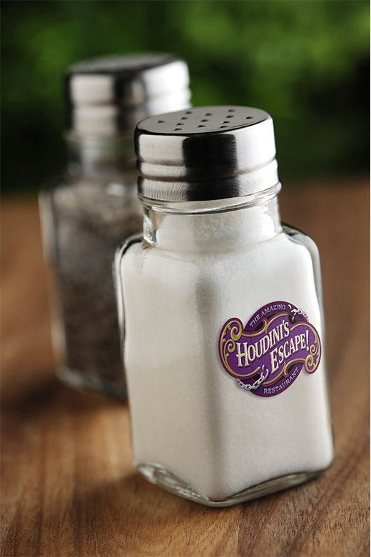 flatbed printing restaurant salt shaker