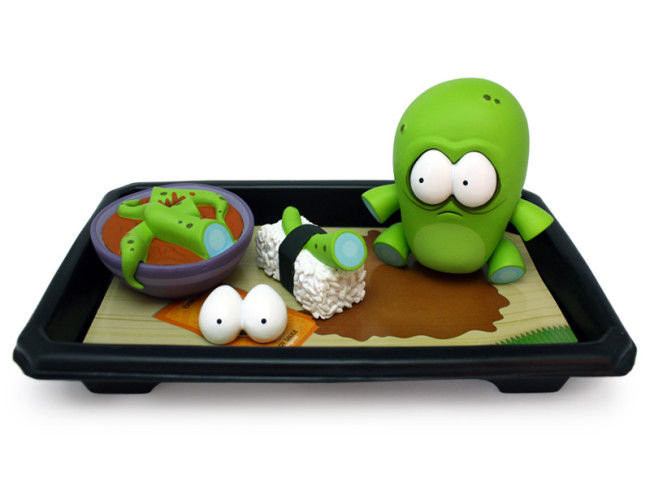 Andrew Bell vinyl toy sushi
