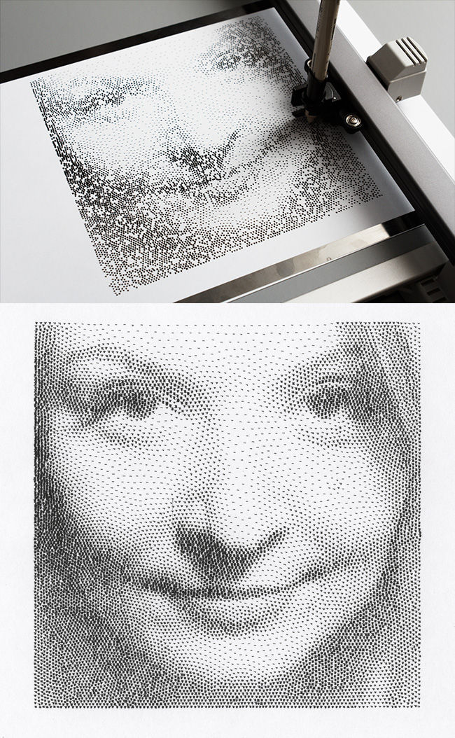 plotting machine portrait