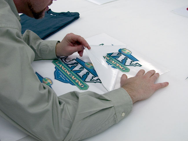 Weed Excess Vinyl Print Step 3