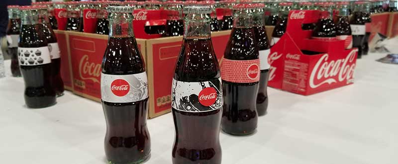 Botellas personalizadas de Coca-Cola en Adobe MAX 2017