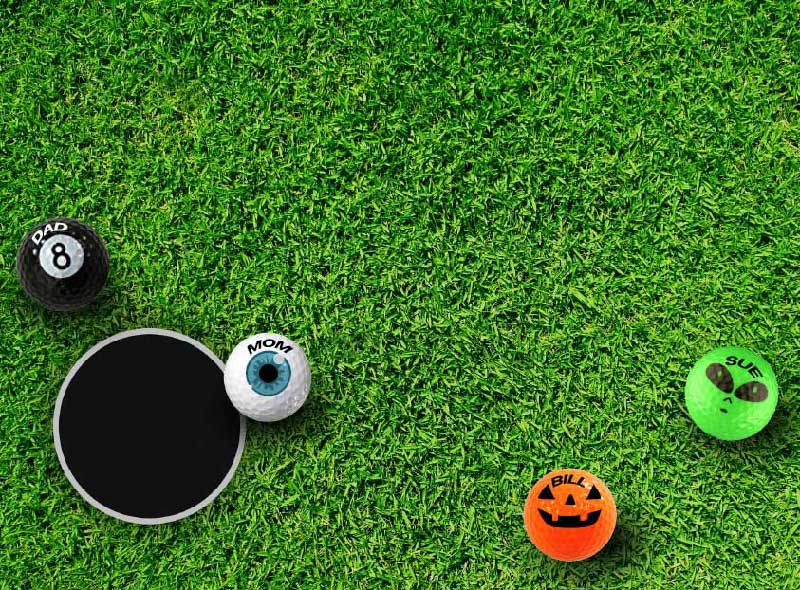 Pelotas de golf personalizadas de colores