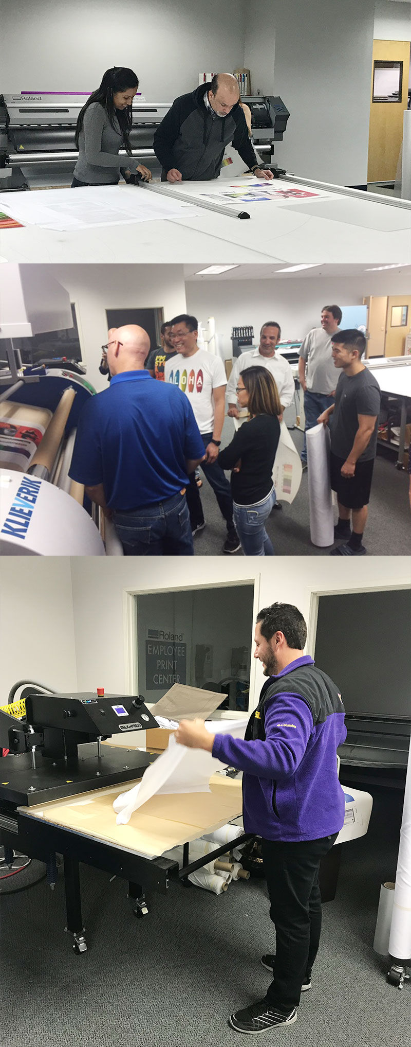 Dye sublimation workshop training