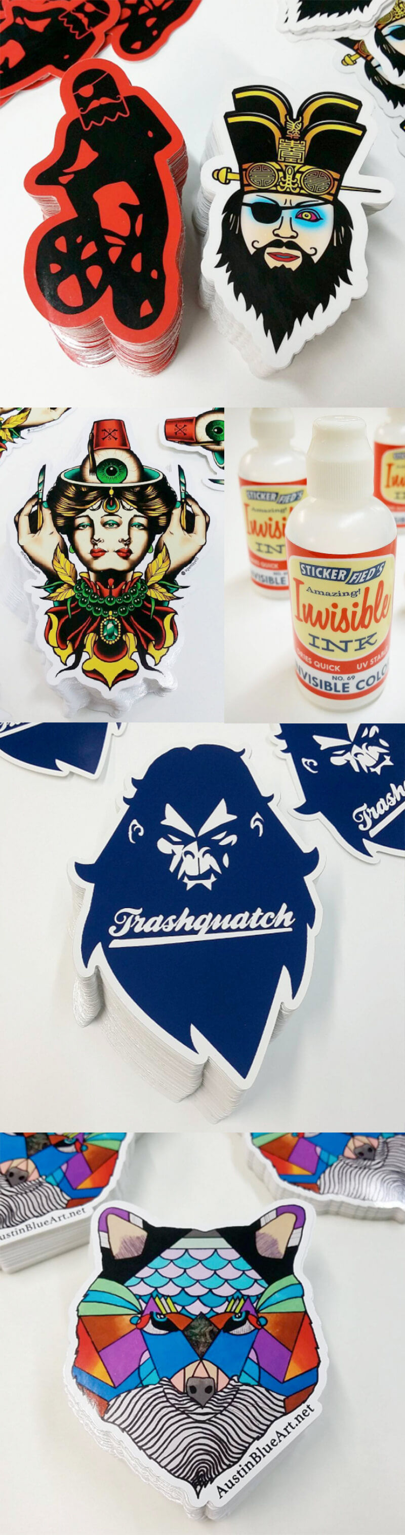 Formidables calcomanías personalizadas