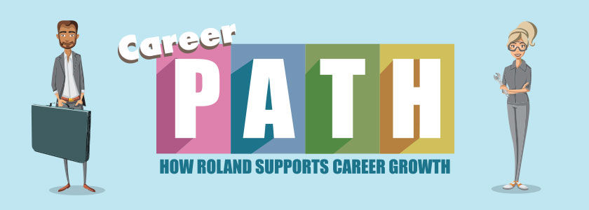 Roland career path infographic