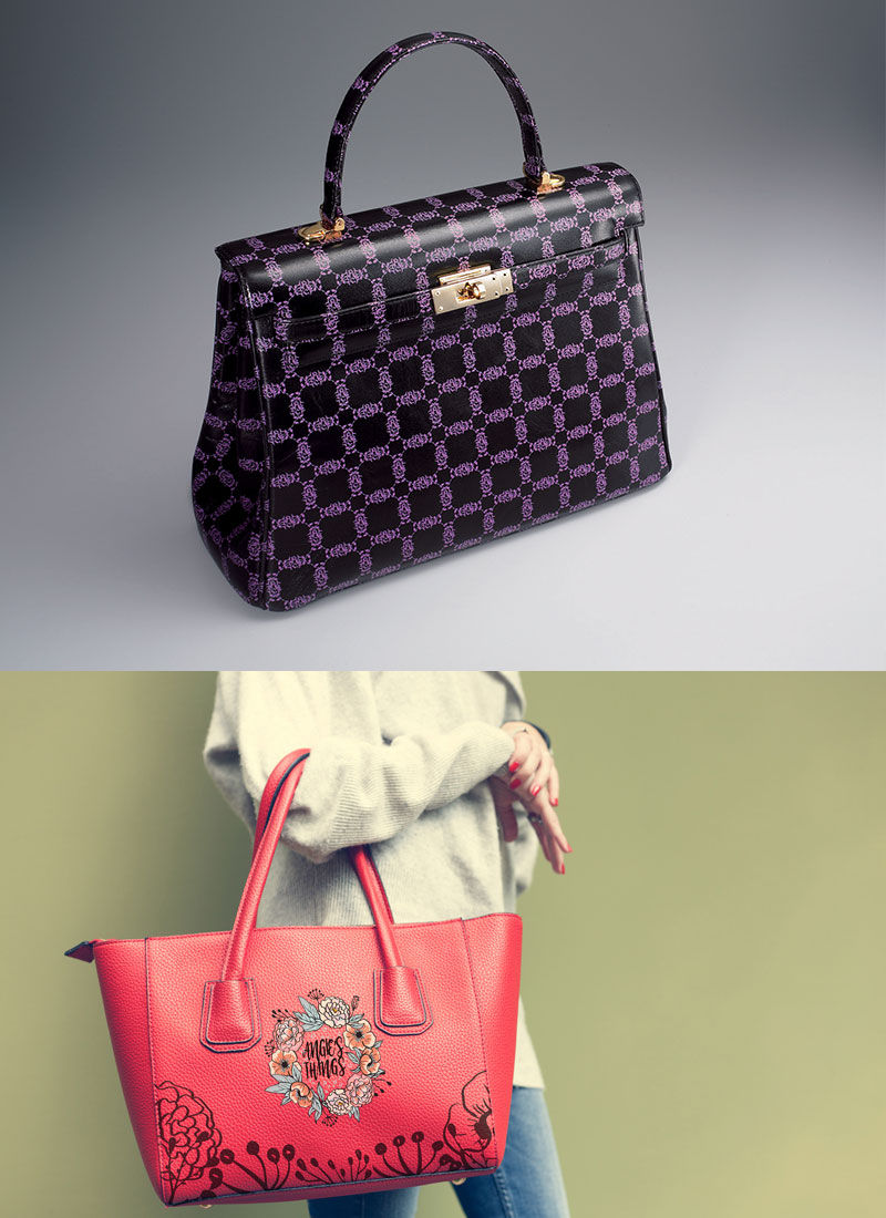 Bolso con gráficos personalizados
