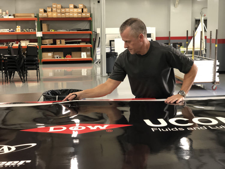 Roland DG printers and RCR Racing NASCAR