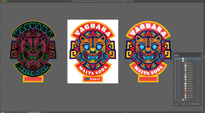 Diseño de Yaguara para Illustrator