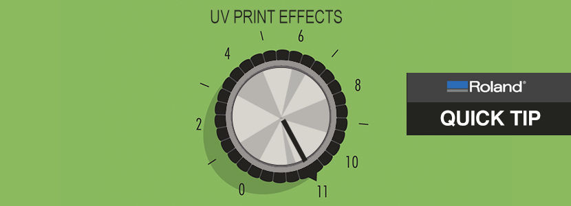 UV printing effects