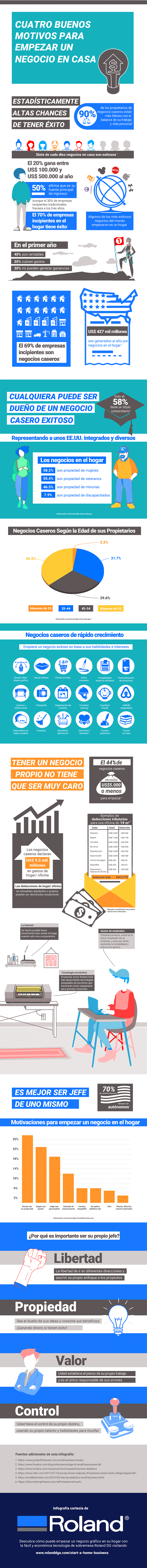 Infografía de Negocios Caseros 