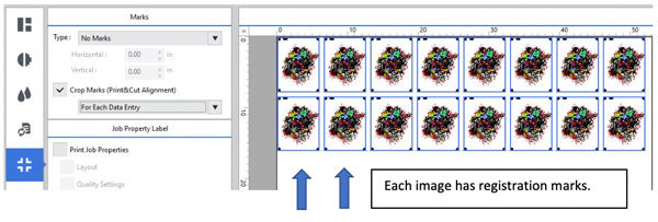 inkjet printer registration marks versaworks 6