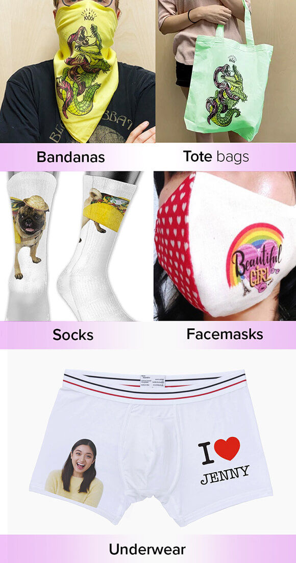 personalize socks and underwear