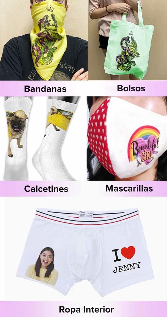 personalice calcetines y ropa interior