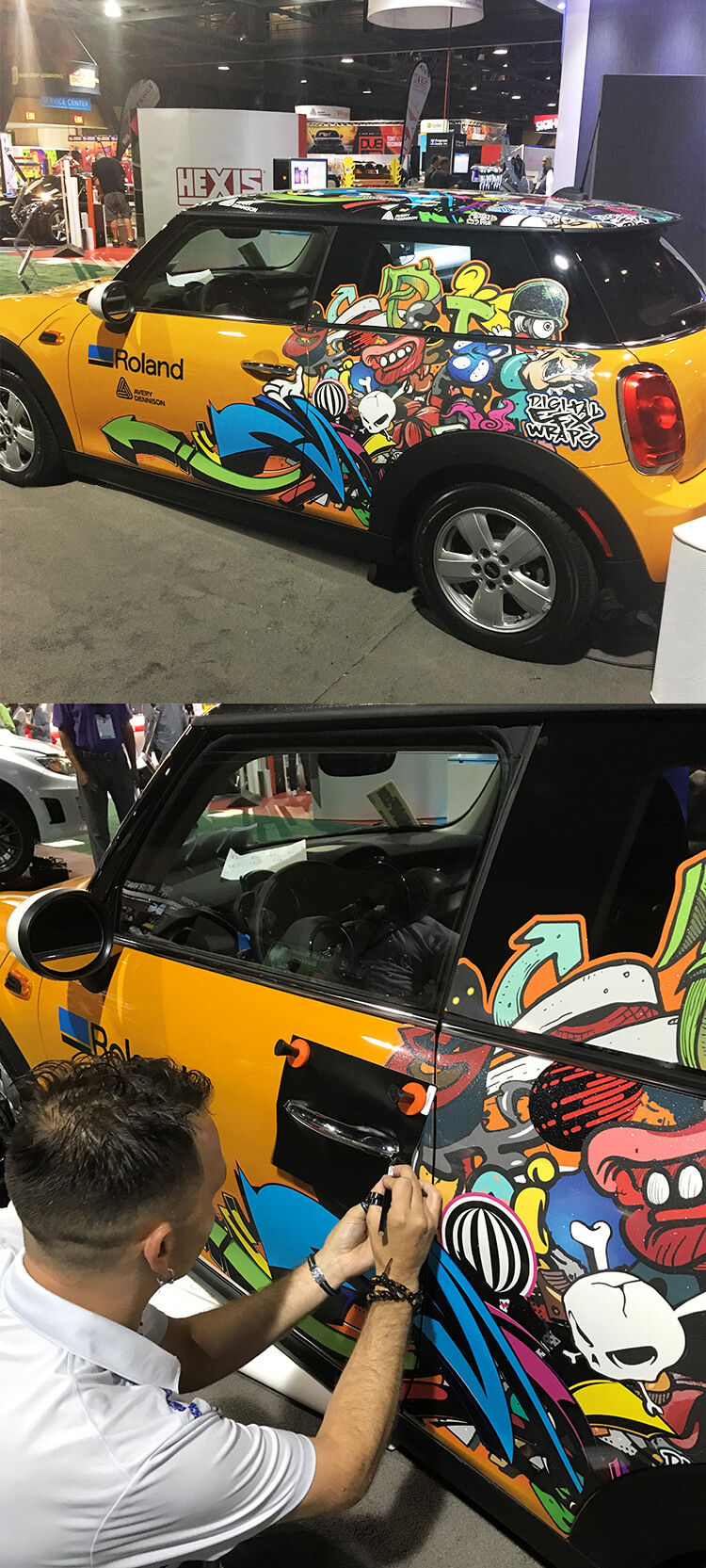 Rotulación de Graffiti para MINI Cooper