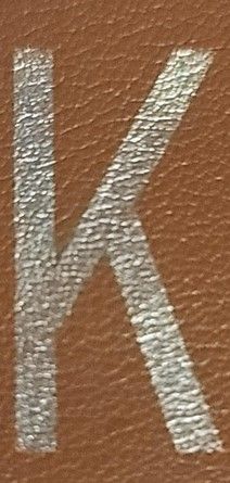 Foil on leather