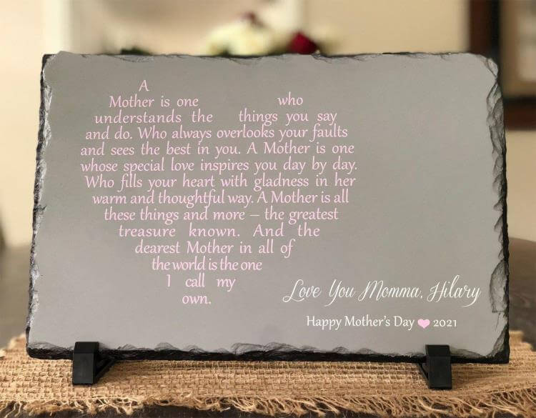UV printed slate