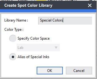 Create Spot Color Settings