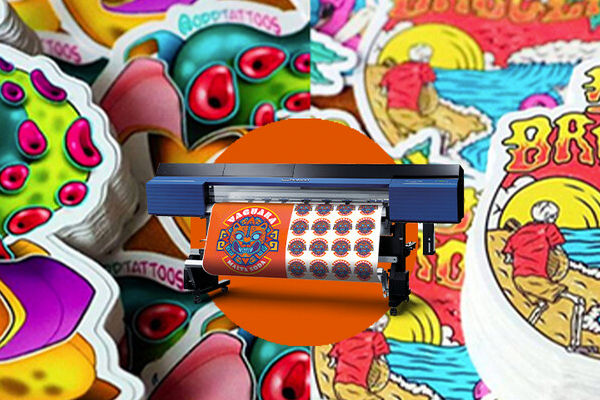 Variedad de stickers creados por Ace High Printing