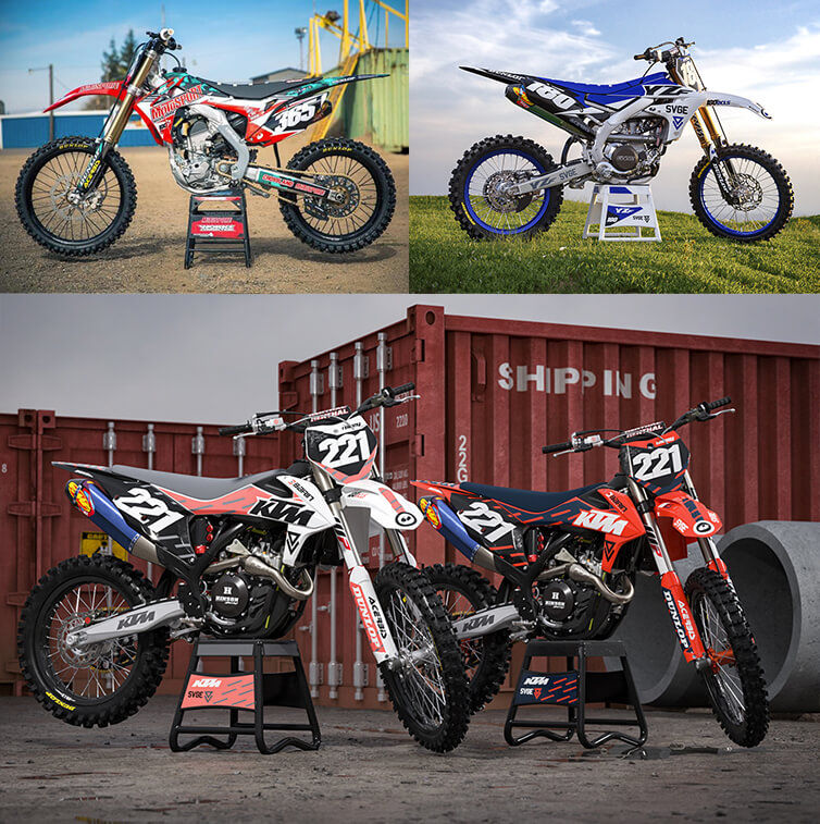 custom motocross bike graphics