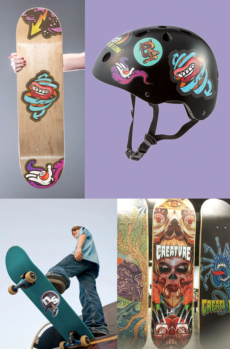 custom skateboard printing 