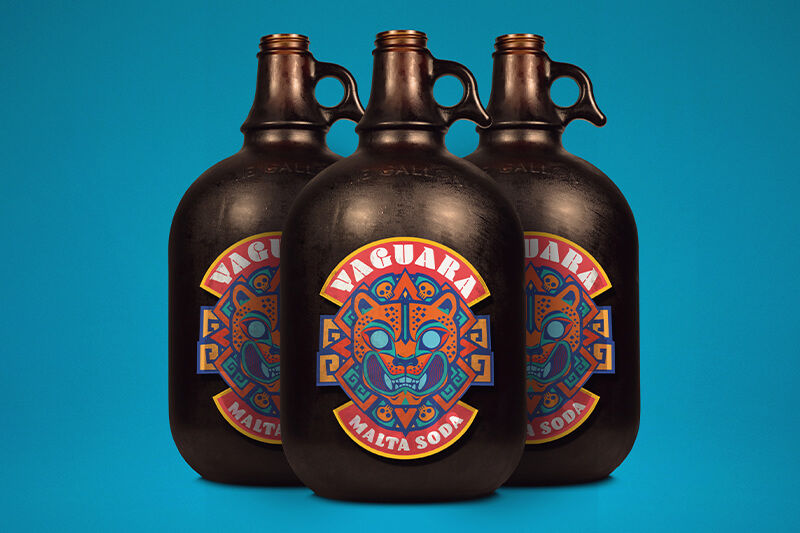 Calcomanía Growler Yaguara Malta Soda