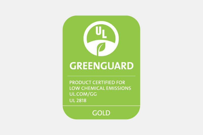Placa de certificación GREENGUARD