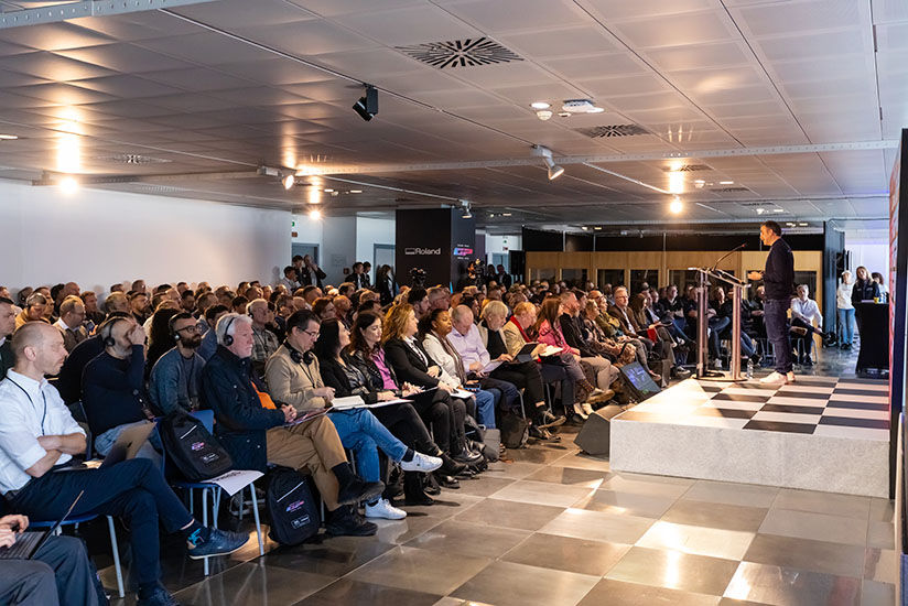 A packed event venue.
