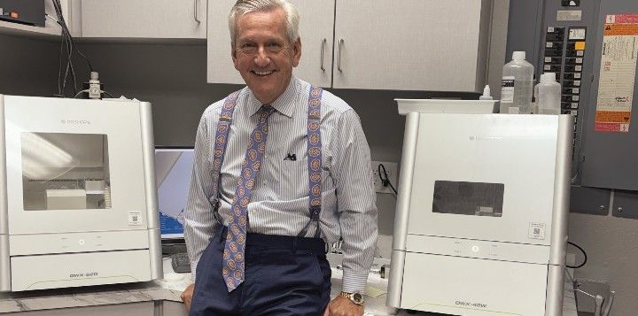 Dr. Gibney with his trusted DWX-52D and DWX-42W