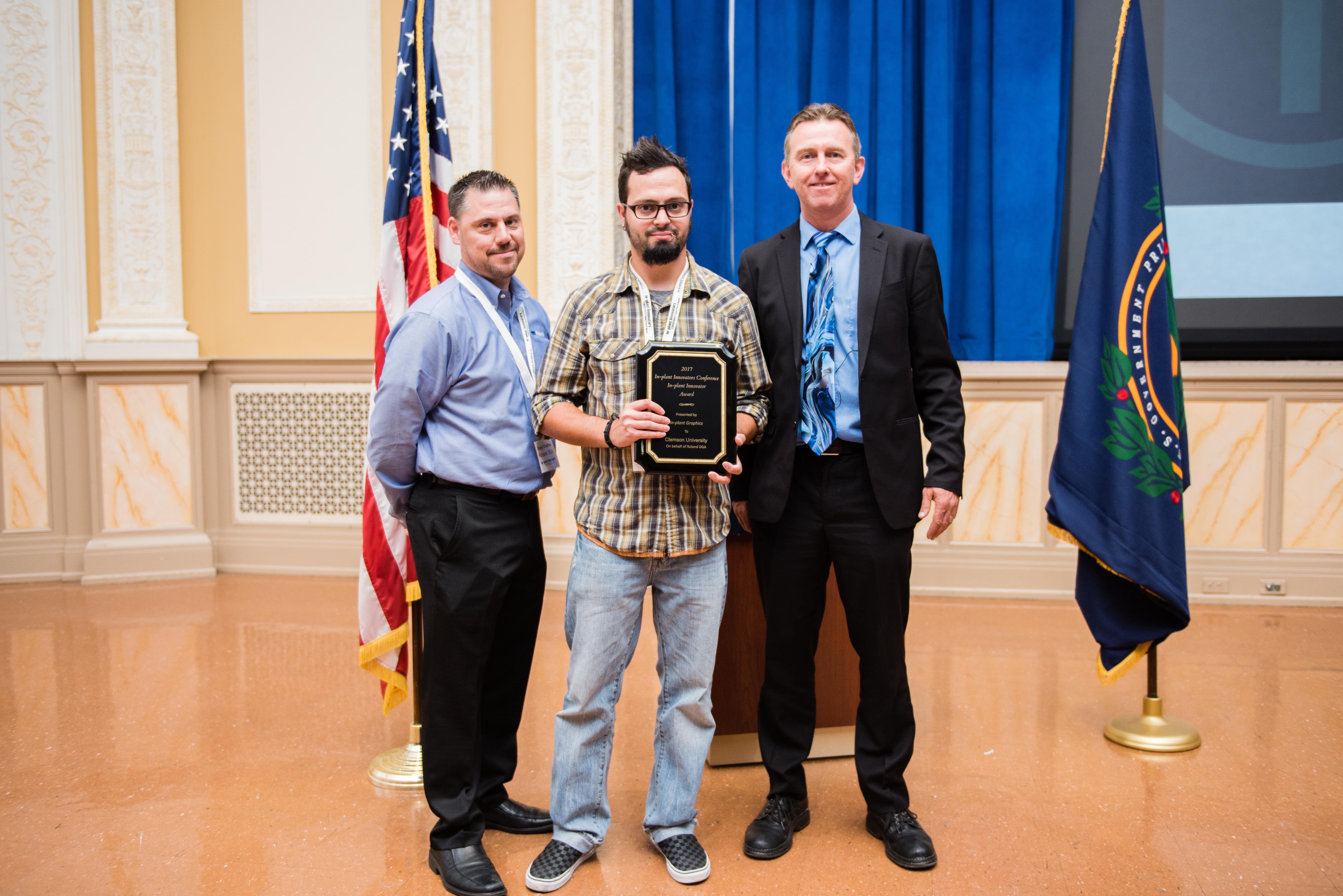 Roland user Campus Banner + Design accepts In-Plant Innovator Award