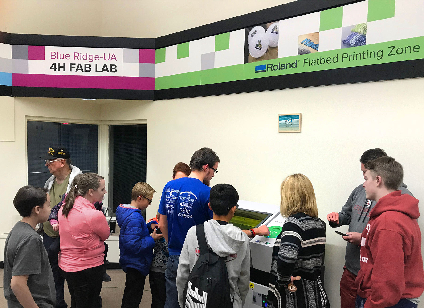 Roland at Blue Ridge 4H Fab Lab Grand Opening