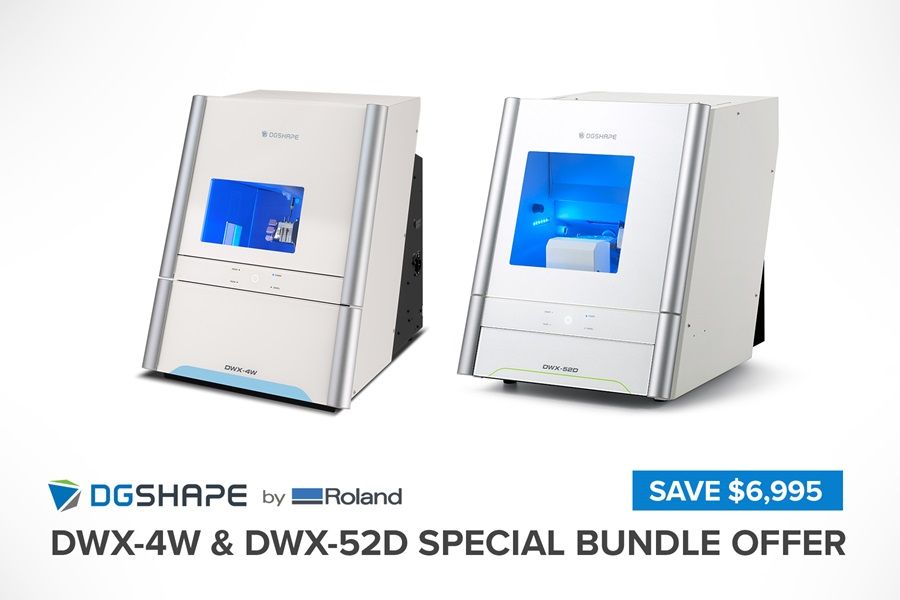 Nueva Oferta de Paquete de fresadoras DWX-4W y DWX-52D de DGSHAPE by Roland DG